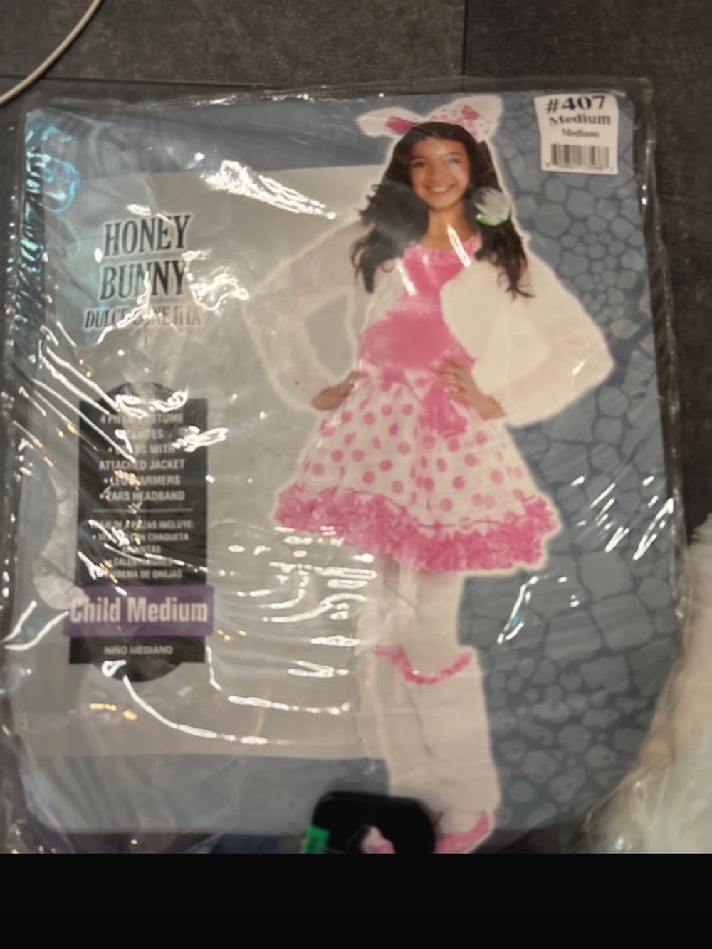 Pink Girls' bunny Costume - Child Medium